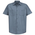 Workwear Outfitters Men's Short Sleeve Indust. Work Shirt Postman Blue, 4XL SP24PB-SS-4XL